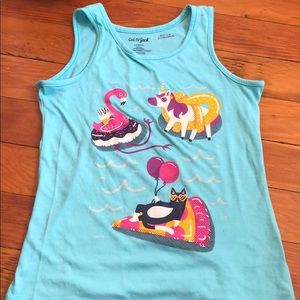 Girls graphic tank sz L (10/12)